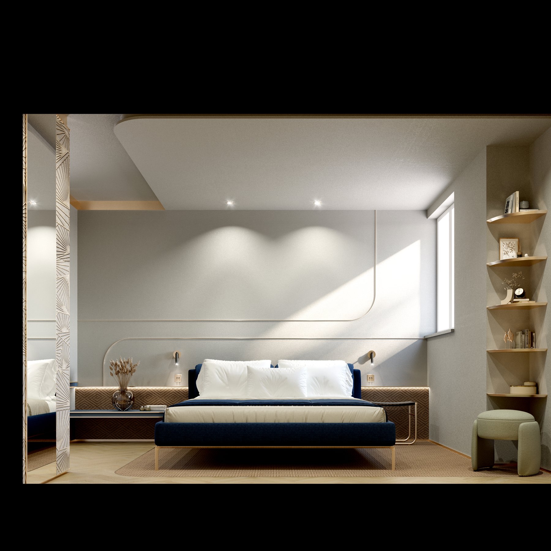 Interno 1 — Camera con dettaglio notturno